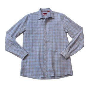 Hugo Boss Slim Fit Plaid Button Down Shirt